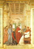 Мелоццо да Форли. "Сикст IV назначает учёного Платину префектом библиотеки Ватикана." 1477 г. Ватикан.